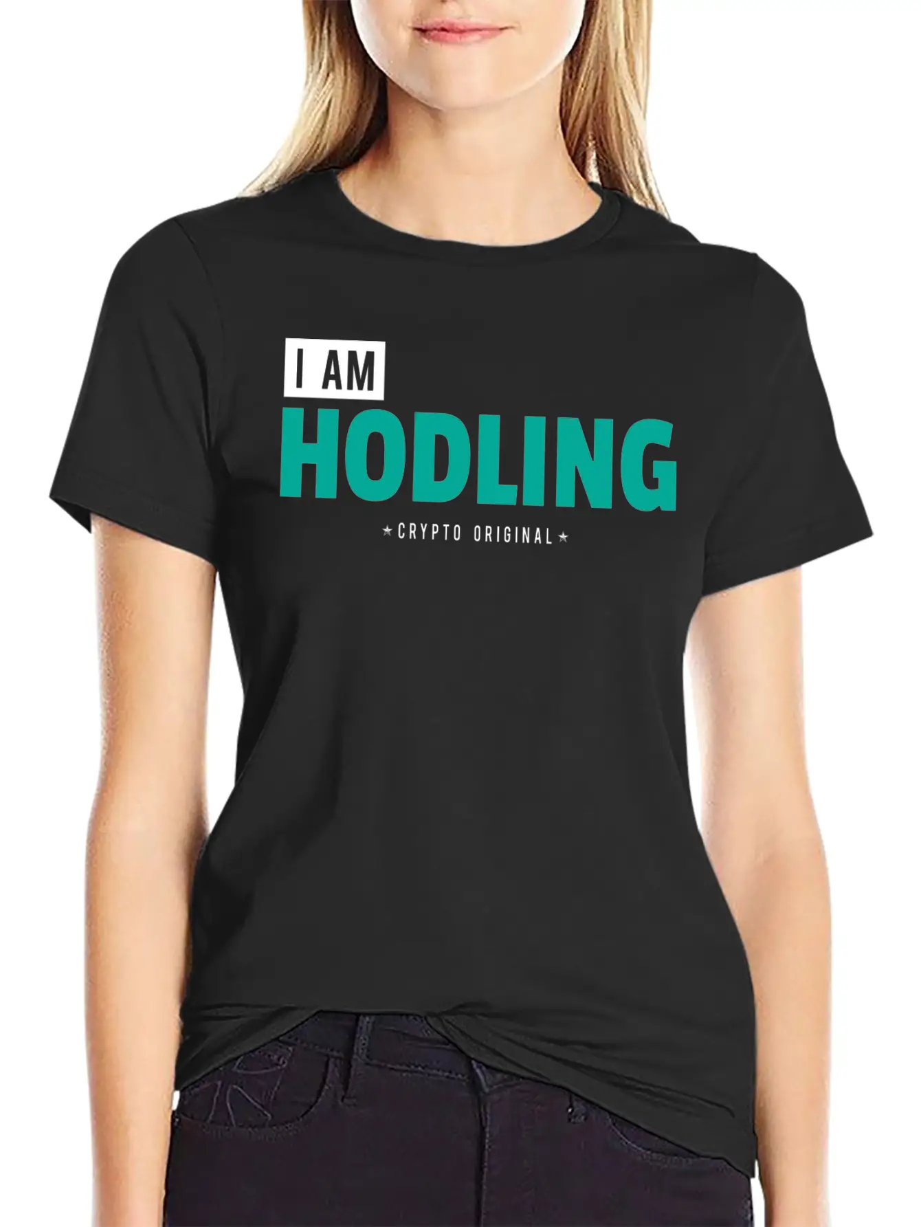 "I Am HODLING - Crypto Original" - #hodl #hodling Timeless Short Sleeve Tee – Comfy And Minimalist Design