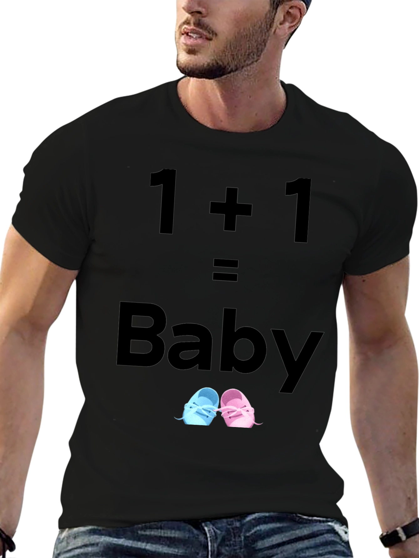 1+1=Baby Unisex T-Shirt Pregnancy Announcement