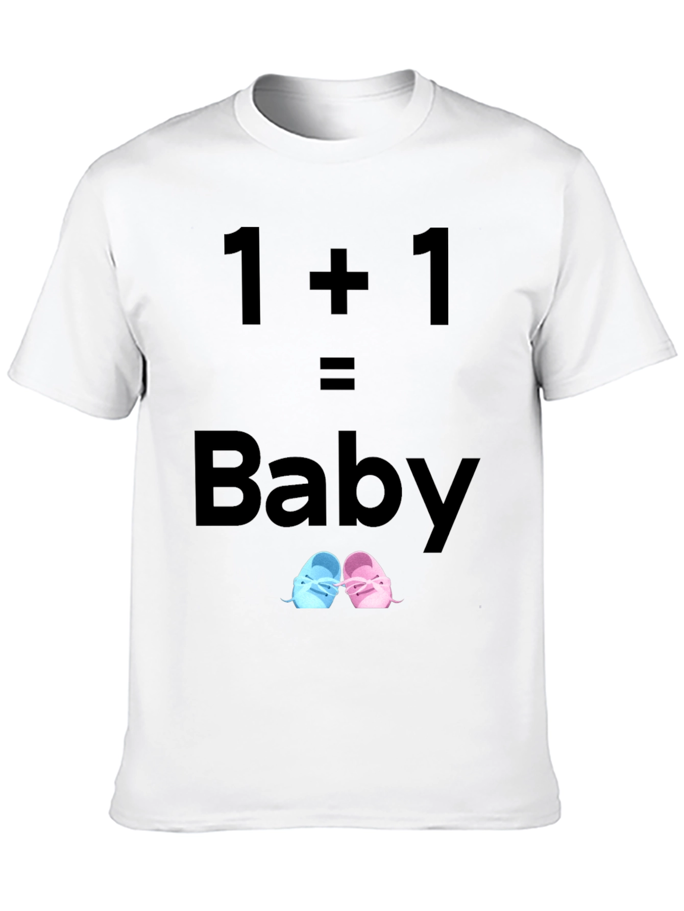 1+1=Baby Unisex T-Shirt Pregnancy Announcement