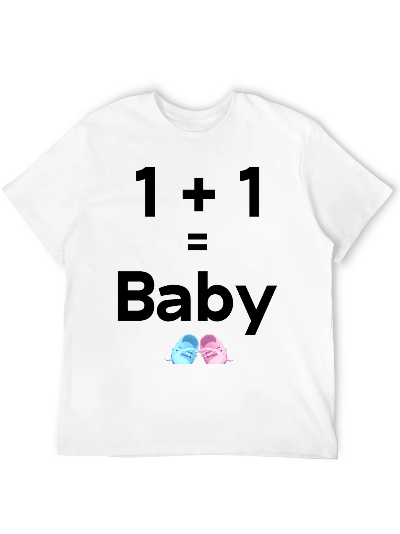 1+1=Baby Unisex T-Shirt Pregnancy Announcement