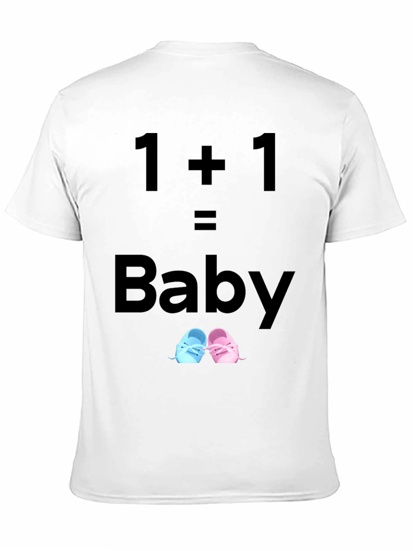 1+1=Baby Unisex T-Shirt Pregnancy Announcement