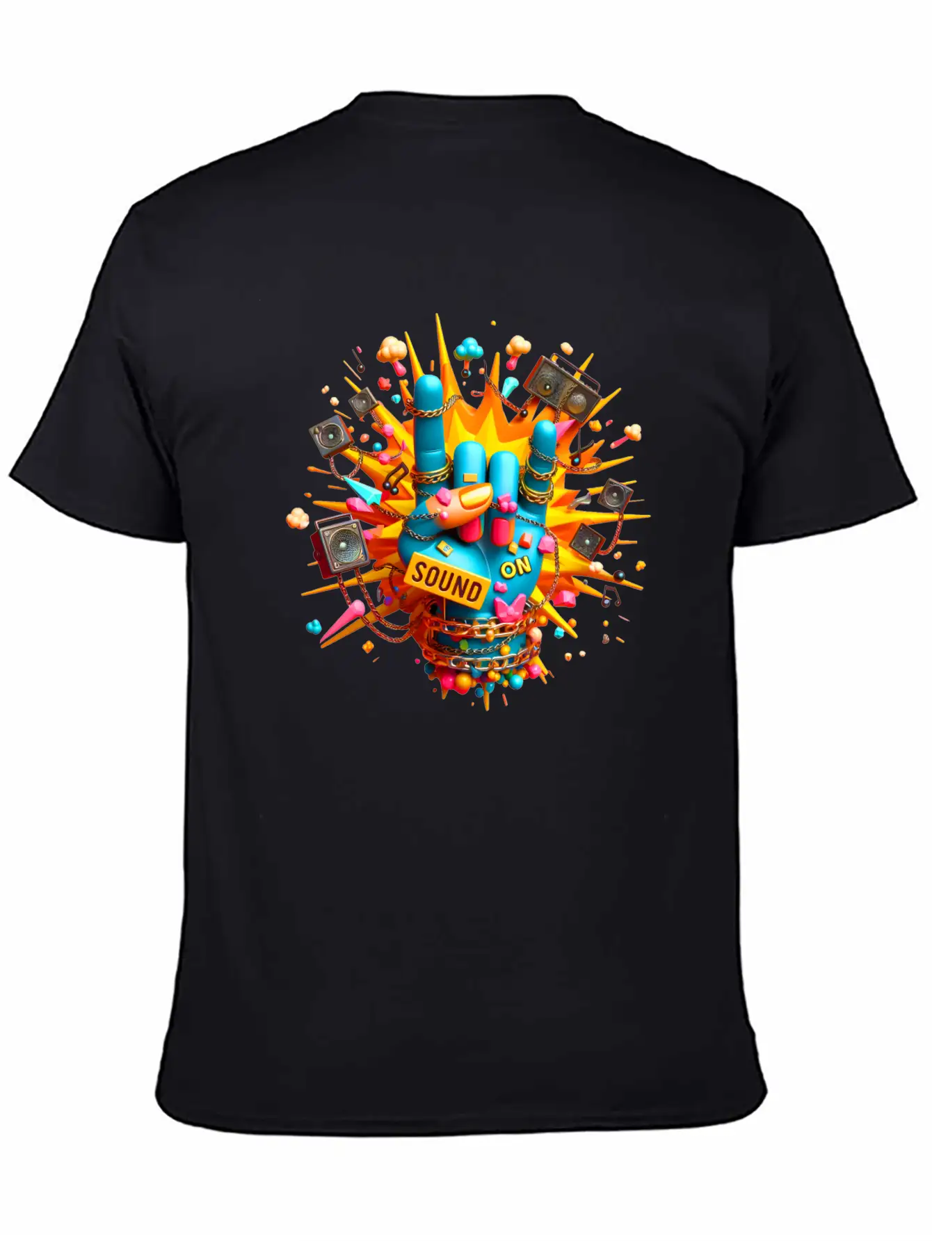 "Sound On" Hand Simple Everyday Graphic Tee – Lightweight Summer Wear
