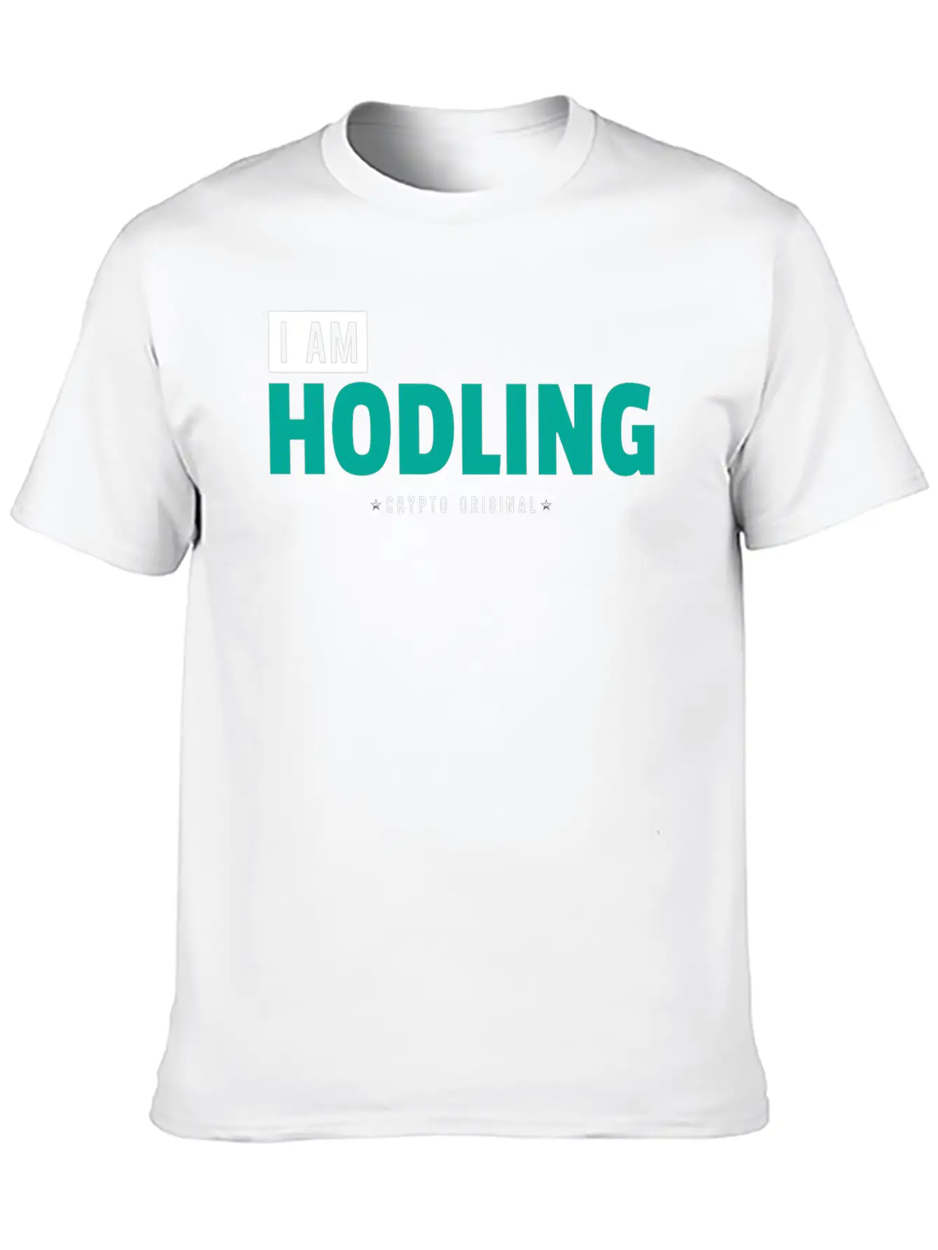 "I Am HODLING - Crypto Original" - #hodl #hodling Timeless Short Sleeve Tee – Comfy And Minimalist Design