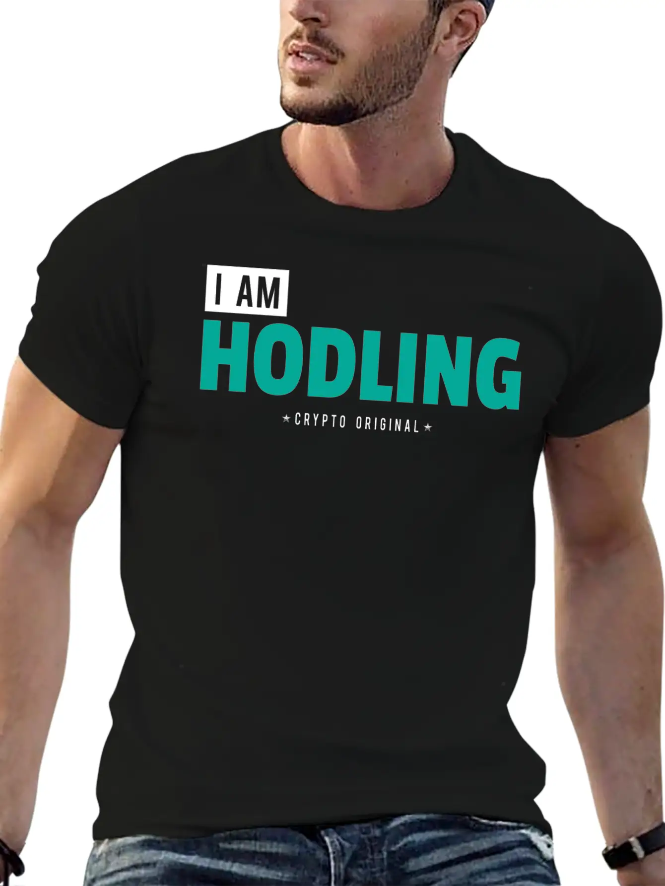 "I Am HODLING - Crypto Original" - #hodl #hodling Timeless Short Sleeve Tee – Comfy And Minimalist Design