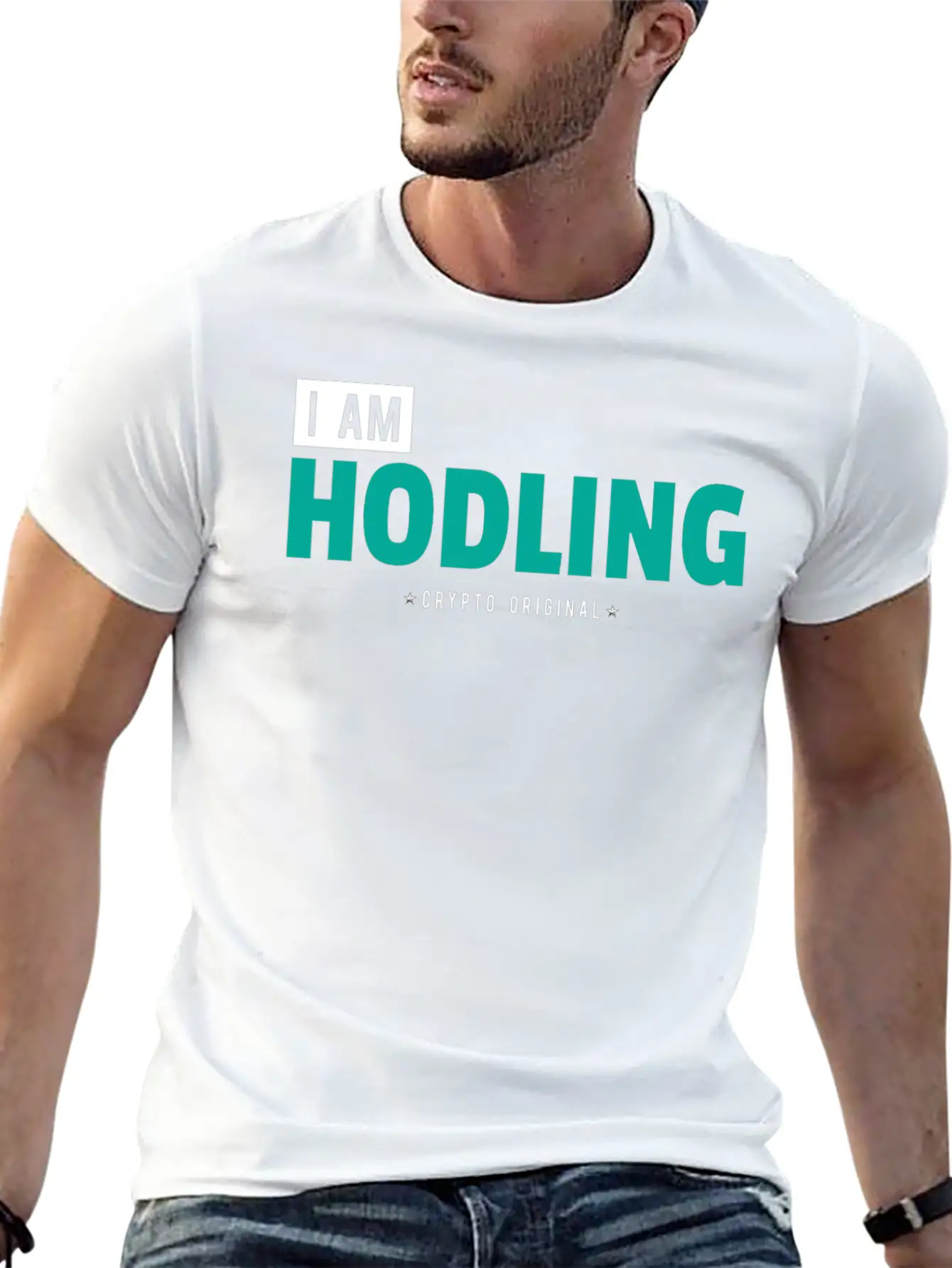 "I Am HODLING - Crypto Original" - #hodl #hodling Timeless Short Sleeve Tee – Comfy And Minimalist Design