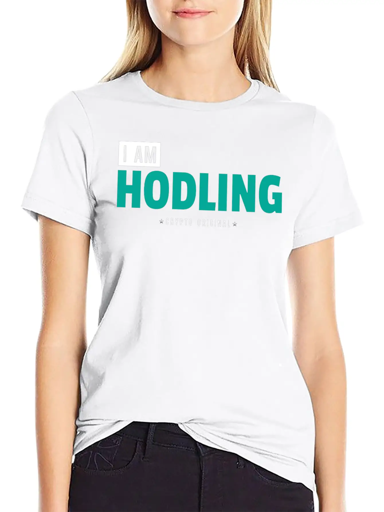 "I Am HODLING - Crypto Original" - #hodl #hodling Timeless Short Sleeve Tee – Comfy And Minimalist Design