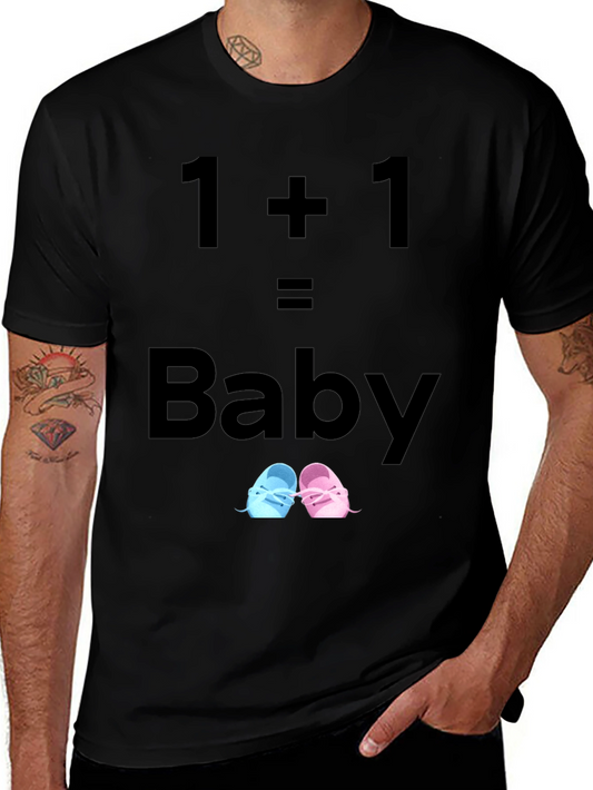 1+1=Baby Unisex T-Shirt Pregnancy Announcement