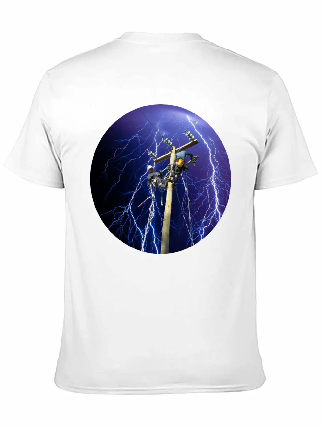 (lightningclimb2) Unisex Short Sleeve Soft Cotton T-Shirt – Casual Everyday Wear