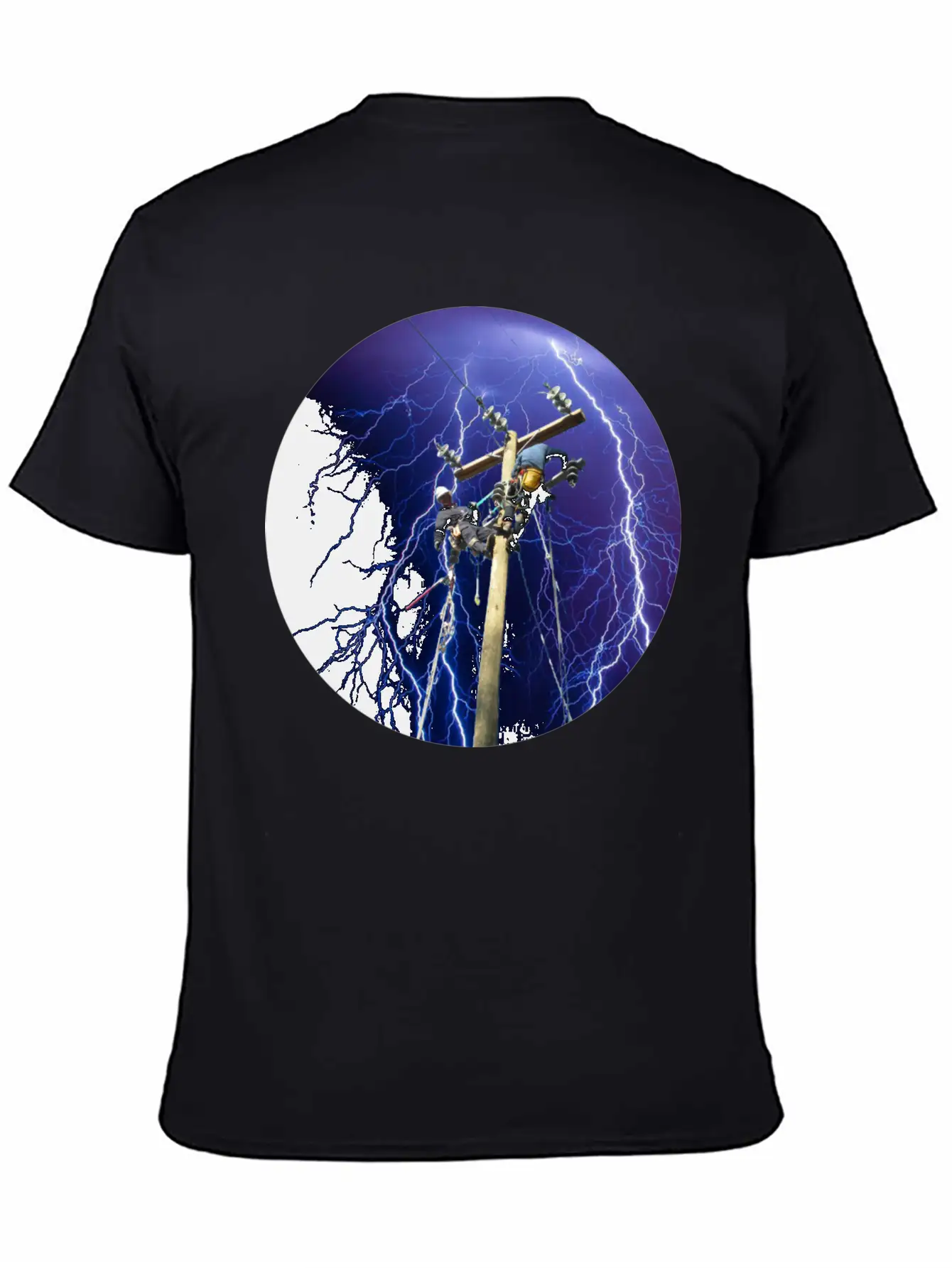 (lightningclimb2) Unisex Short Sleeve Soft Cotton T-Shirt – Casual Everyday Wear