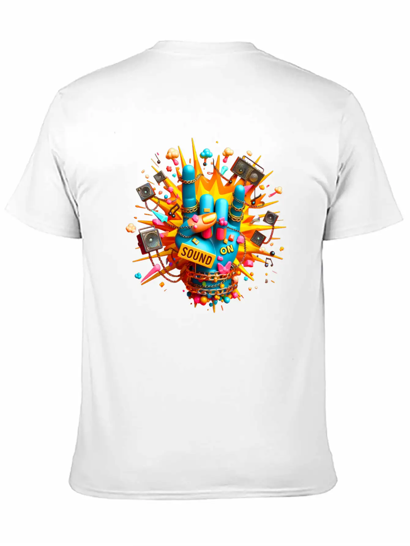 "Sound On" Hand Simple Everyday Graphic Tee – Lightweight Summer Wear