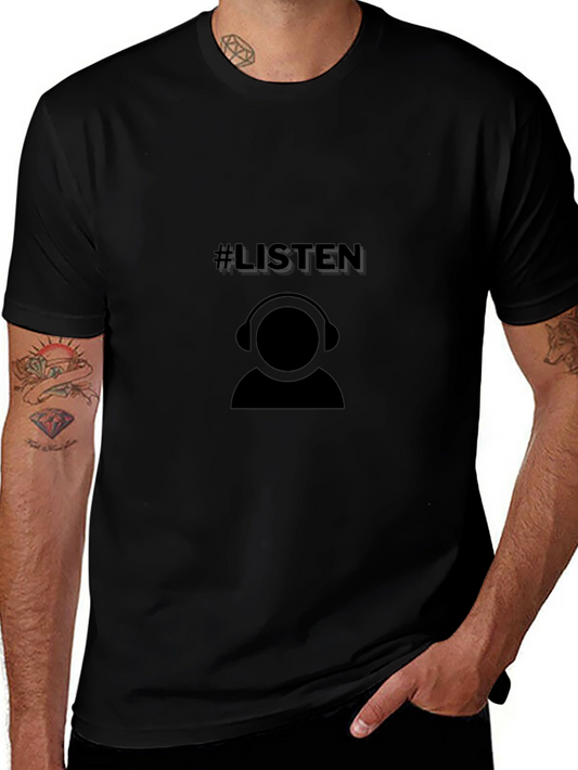 #Listen Graphic T-Shirt - Comfort & Style